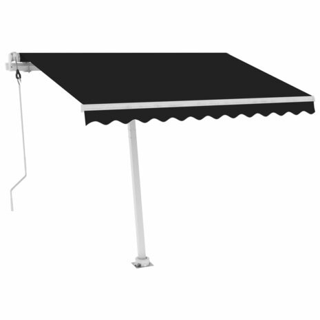 Luifel automatisch met LED en windsensor 300x250 cm antraciet 3