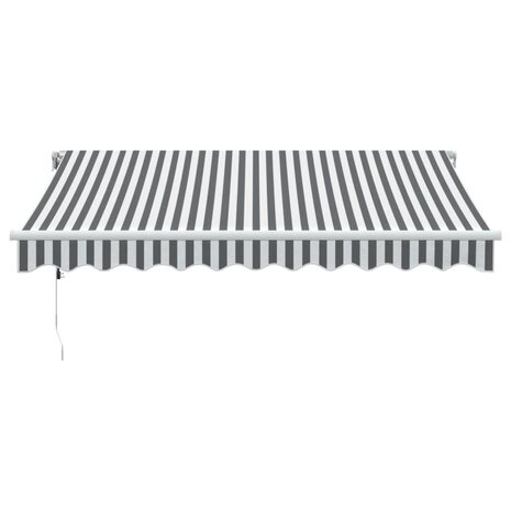Luifel automatisch uittrekbaar LED 300x250 cm antraciet en wit 4