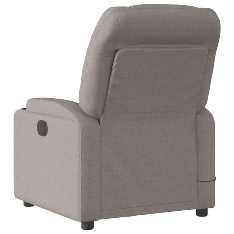 Massagestoel verstelbaar stof taupe 6