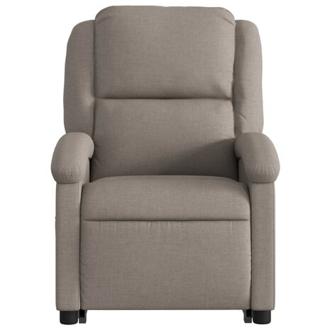 Sta-op-massagestoel verstelbaar stof taupe 9