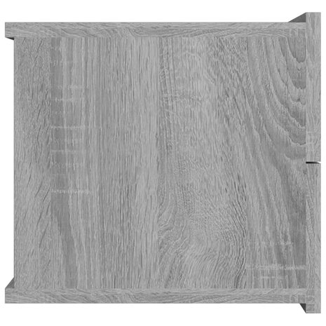 Nachtkastje 40x30x30 cm bewerkt hout grijs sonoma eikenkleurig 5
