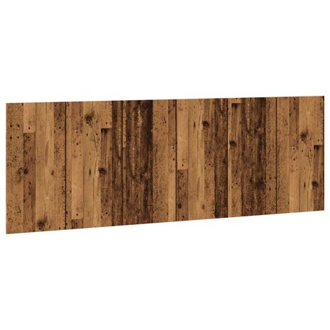 Hoofdbord wandmodel 240x1,5x80 cm bewerkt hout oud houtkleurig 2