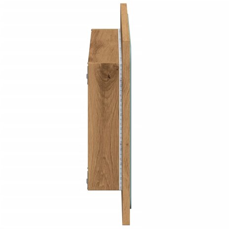 Badkamerspiegel met LED 60x8,5x38 cm artisanaal eikenkleurig 7