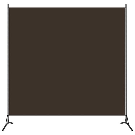 Kamerscherm met 1 paneel 175x180 cm bruin 1