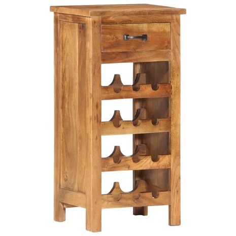 Wijnkast 40x30x80 cm massief acaciahout  9