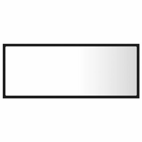 Badkamerspiegel LED 100x8,5x37 cm acryl zwart 7