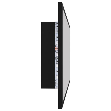Badkamerspiegel LED 100x8,5x37 cm acryl zwart 8