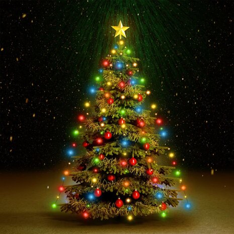 Kerstboomverlichting met 180 LED&apos;s meerkleurig net 180 cm 1