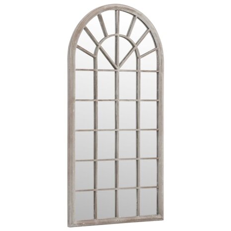 Tuinspiegel 90x45 cm ijzer zandkleurig 2