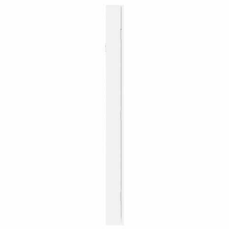 Sieradenkast met spiegel wandgemonteerd 30x8,5x106 cm wit 6