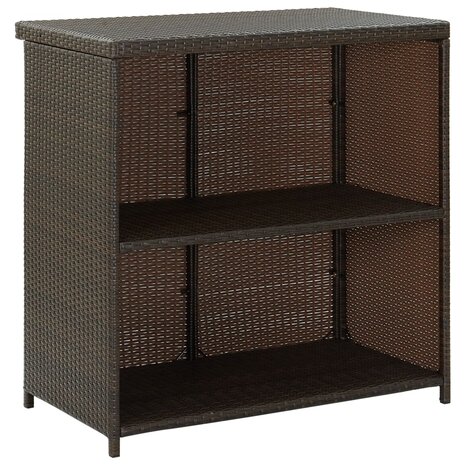 3-delige Barset poly rattan bruin 5