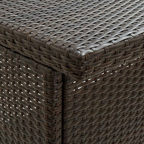 3-delige Barset poly rattan bruin 8