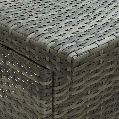 3-delige Barset poly rattan grijs 8