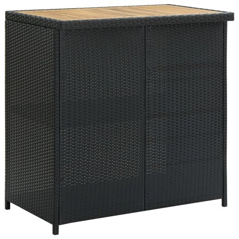 3-delige Barset poly rattan zwart 4