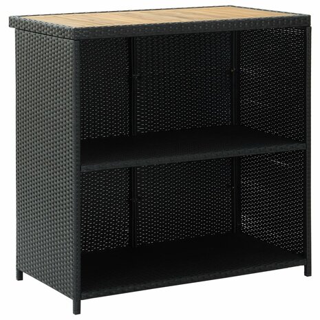 3-delige Barset poly rattan zwart 5