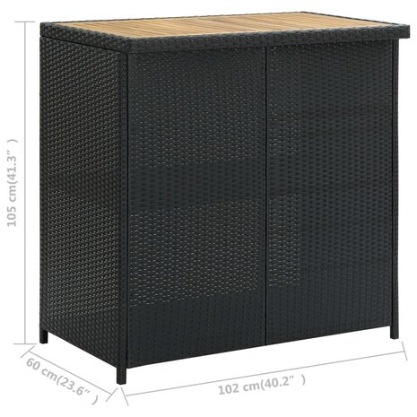 3-delige Barset poly rattan zwart 10