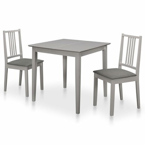 3-delige Eethoek MDF grijs 1