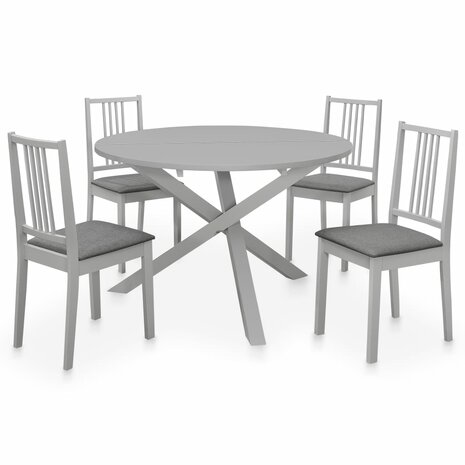 5-delige Eethoek MDF grijs 1