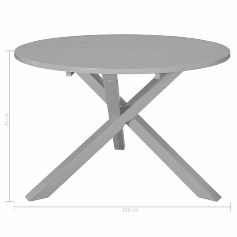 5-delige Eethoek MDF grijs 11