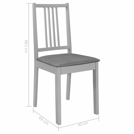 5-delige Eethoek MDF grijs 12