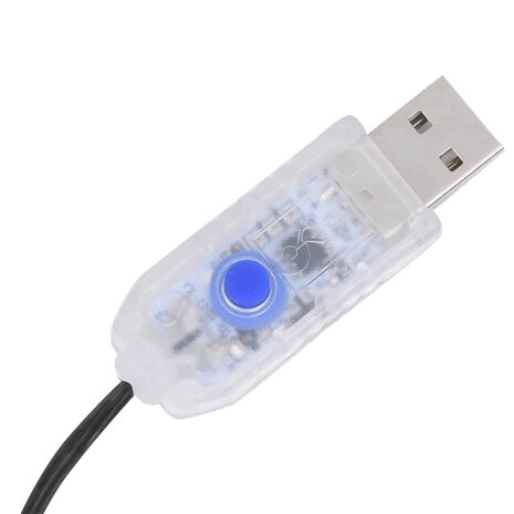 Kerstboomverlichting met 210 LED&apos;s koudwit net 210 cm 6