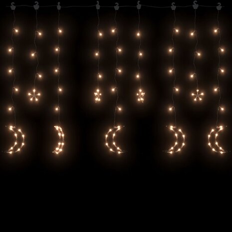 Lichtslinger ster en maan afstandsbediening 345 LED&apos;s warmwit 4