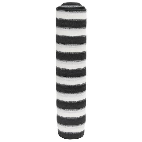 Privacyscherm 75 g/m² 1x10 m HDPE antracietkleurig en wit 1