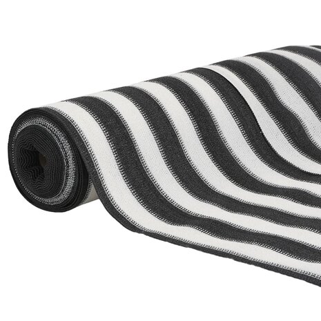 Privacyscherm 75 g/m² 1x10 m HDPE antracietkleurig en wit 3