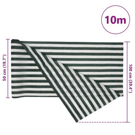Privacynet 150 g/m² 1x10 m HDPE groen en wit 8