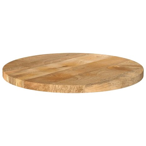 Tafelblad rond Ø 40x2,5 cm massief ruw mangohout 2