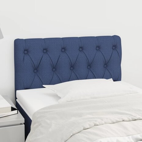 Hoofdbord 80x7x78/88 cm stof blauw 1
