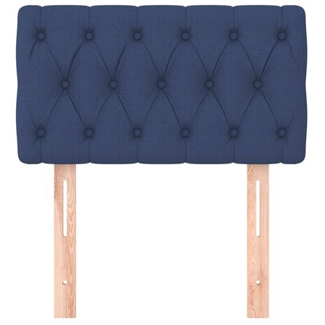 Hoofdbord 80x7x78/88 cm stof blauw 3