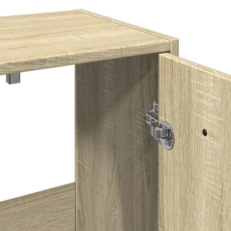 3-delige Badkamermeubelset bewerkt hout sonoma eikenkleurig 10