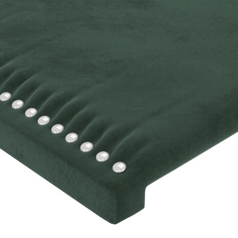 Hoofdborden 4 st 90x5x78/88 cm fluweel donkergroen 4