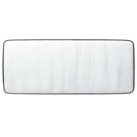 Boxspring stof donkergrijs 90x200 cm 11