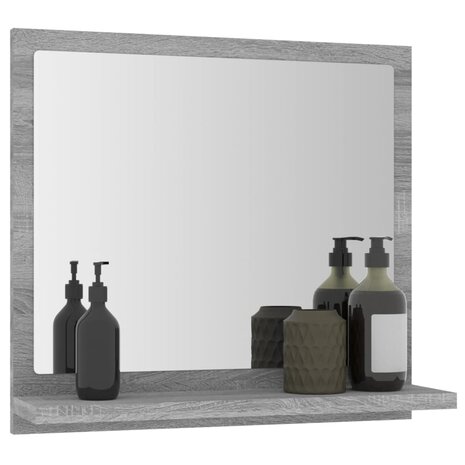 Badkamerspiegel 40x10,5x37 cm bewerkt hout grijs sonoma eiken 6