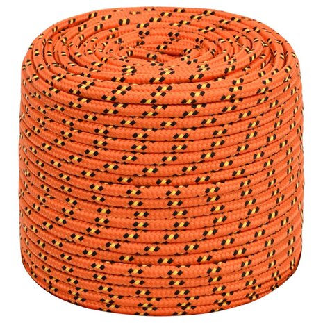 Boottouw 10 mm 25 m polypropyleen oranje 2