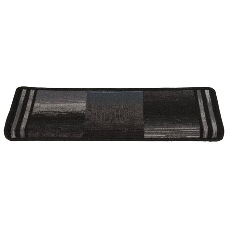 Trapmatten zelfklevend 5 st 65x21x4 cm zwart en grijs 5