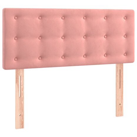 Hoofdbord 80x5x78/88 cm fluweel roze 2