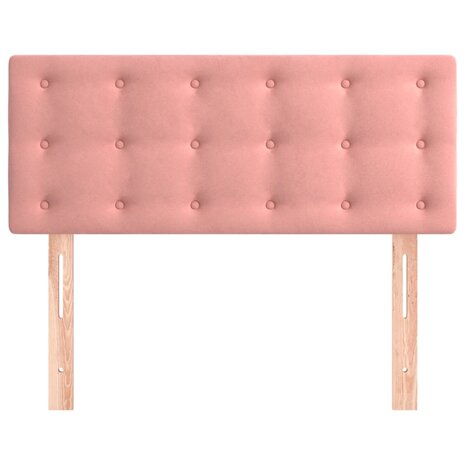 Hoofdbord 80x5x78/88 cm fluweel roze 3