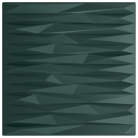 48 st Wandpanelen steen 12 m² 50x50 cm XPS groen 2