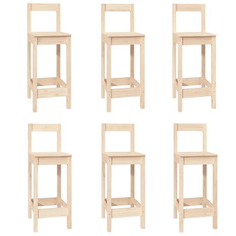 7-delige Barset massief grenenhout 3