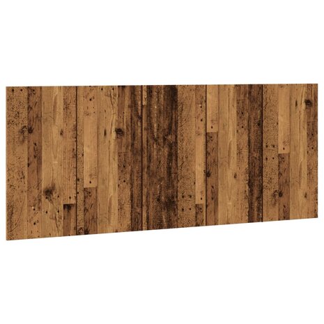 Hoofdeinde 200x1,5x80 cm bewerkt hout oud houtkleurig 2