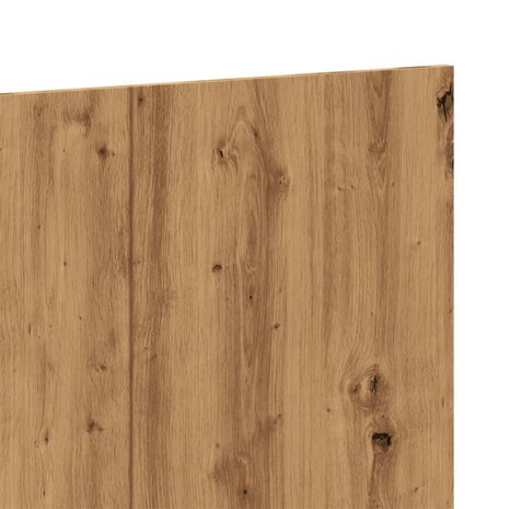 Hoofdeinde 200x1,5x80 cm bewerkt hout artisanaal eikenkleur 5