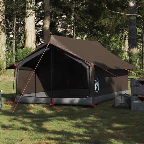 Tent 2-persoons waterdicht bruin 1