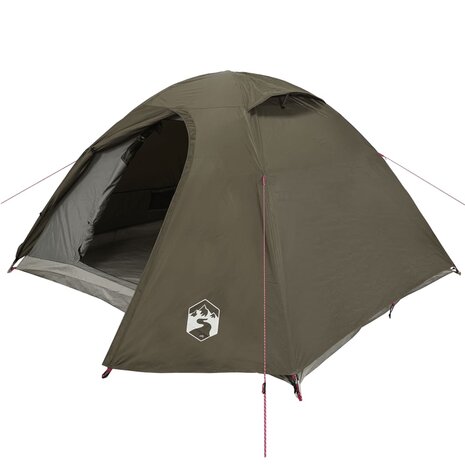 Koepeltent 3-persoons waterdicht bruin 4