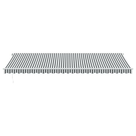 Luifel automatisch uittrekbaar 600x300 cm antracietkleur en wit 3