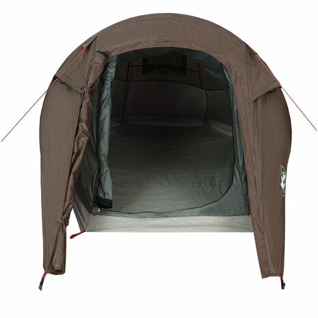 Tunneltent 2-persoons waterdicht bruin 6