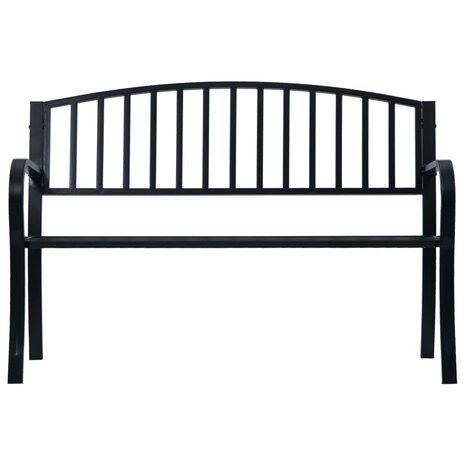 Tuinbank 120 cm staal zwart 2