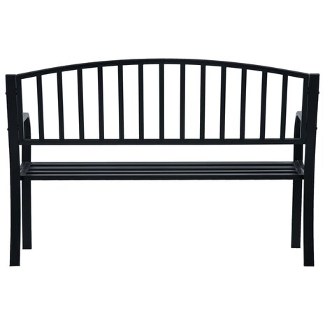 Tuinbank 120 cm staal zwart 4